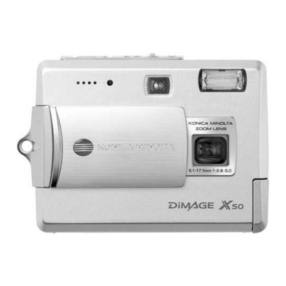 Konica Minolta DIMAGE X50 Gebruiksaanwijzing