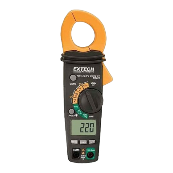 Extech Instruments MA220 Gebruikershandleiding