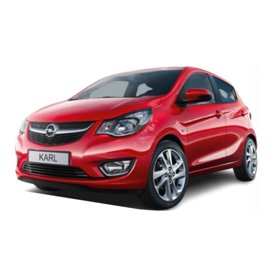 Opel KARL 2015 Gebruikershandleiding