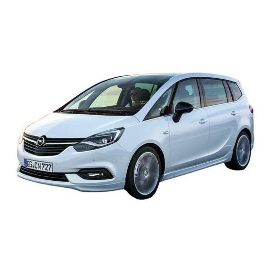 Opel Zafira 2019 Handleiding