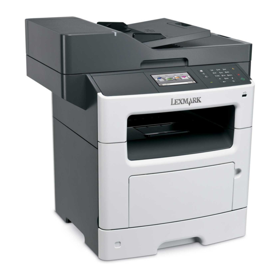 Lexmark MX410 Series Gebruikershandleiding