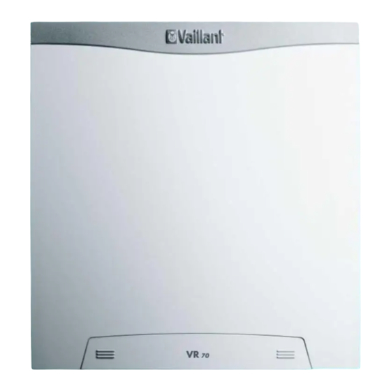 Vaillant VR 70 Installatiehandleiding