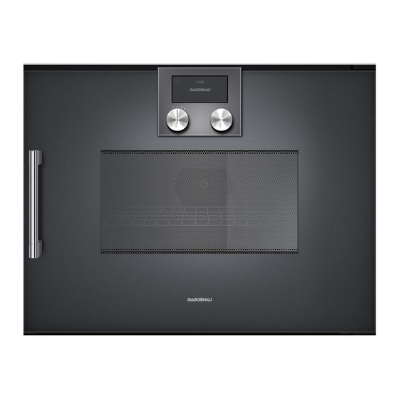 Gaggenau BMP 250/251 Gebruiksaanwijzing