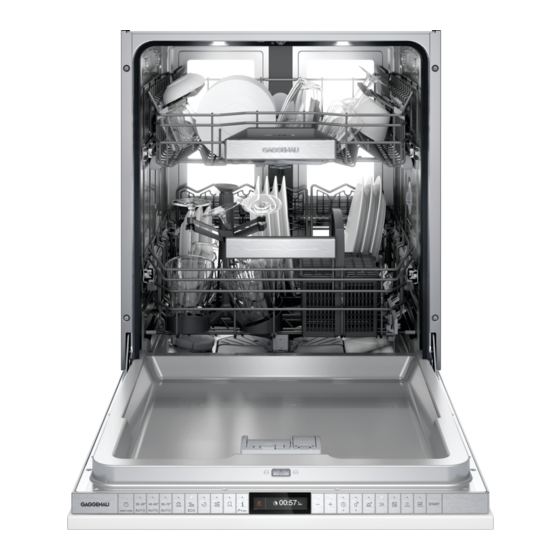 Gaggenau DF480101 Gebruikershandleiding