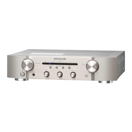 Marantz PM6007 Snelstartgids