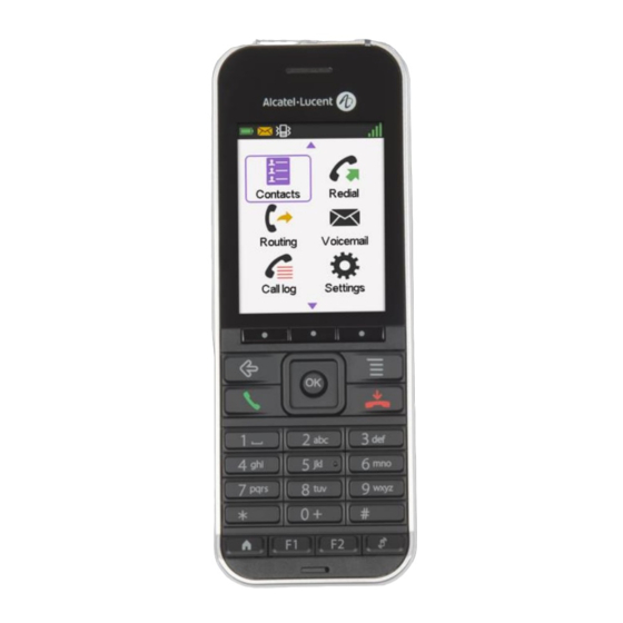 Alcatel Lucent 8242 DECT Gebruikershandleiding