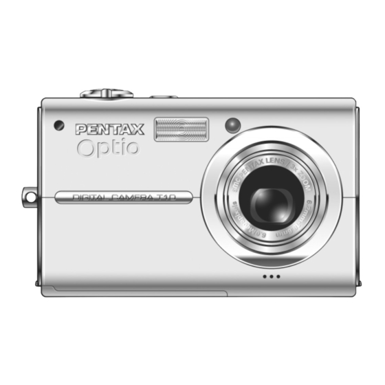 Pentax Optio T10 Bedieningshandleiding