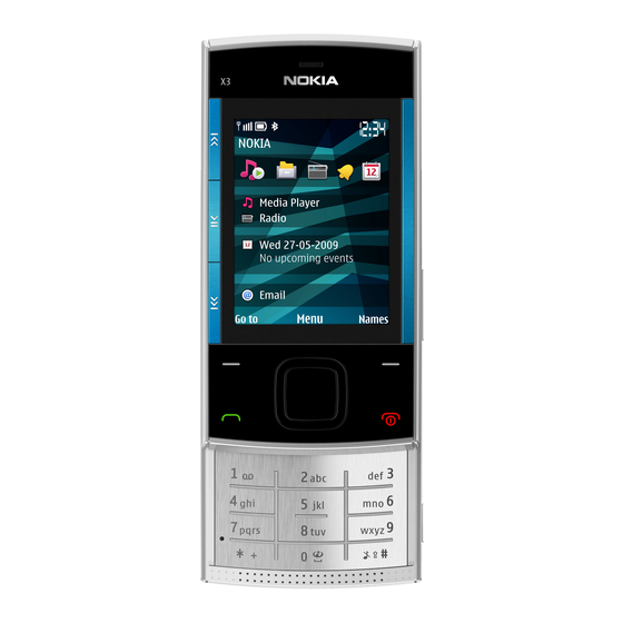 Nokia X3-00 Gebruikershandleiding