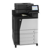 Hp Color LaserJet Enterprise Flow M880 Series Gebruikershandleiding