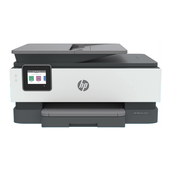 HP OfficeJet 8020 Series Gebruikershandleiding