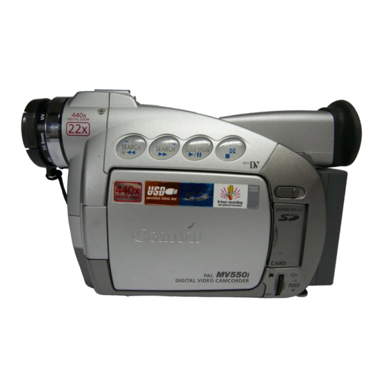 Canon MV550i Gebruiksaanwijzing