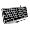 MACALLY BLMINIZKEYSG - Handleiding voor Mac met witte LED-achtergrondverlichting, compact USB-toetsenbord met snoer