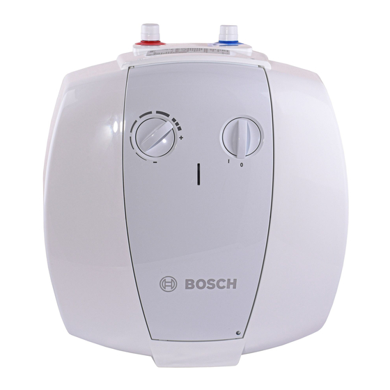 Bosch TR2000T 10 Installatie- En Bedieningshandleiding