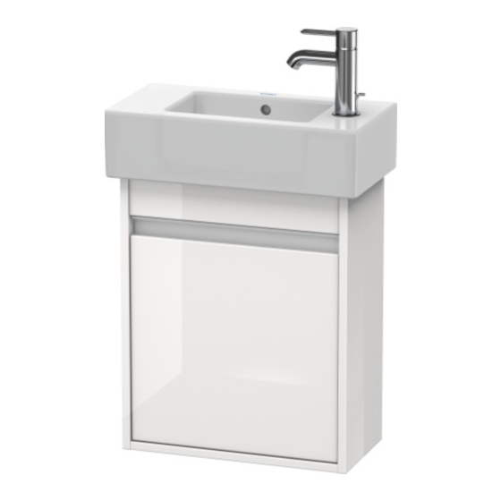 DURAVIT Ketho KT 6629 L Montagehandleiding