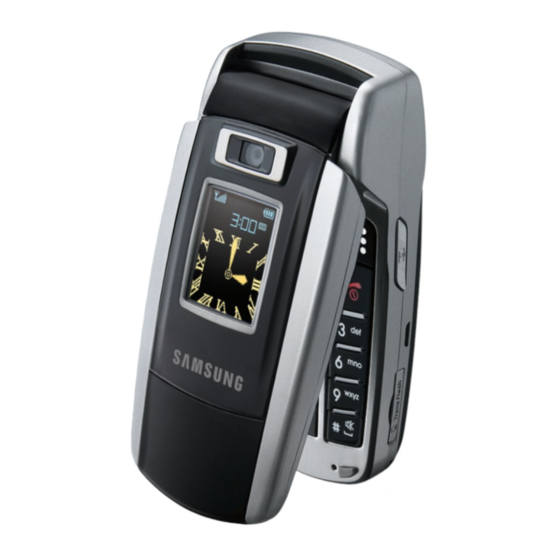 Samsung SGH-Z500 Gebruiksaanwijzing