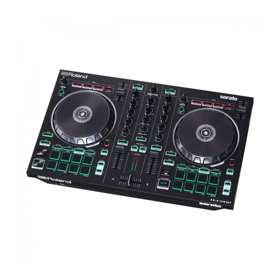 Roland DJ-202 Gebruikershandleiding