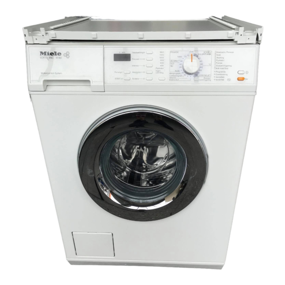 Miele SOFTTRONIC W 461 Gebruiksaanwijzing