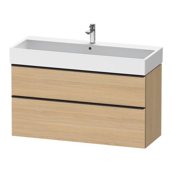 DURAVIT D-Neo DE 4357 Montagehandleiding