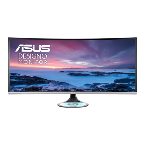 ASus Designo Curve MX38VC Gebruikshandleiding