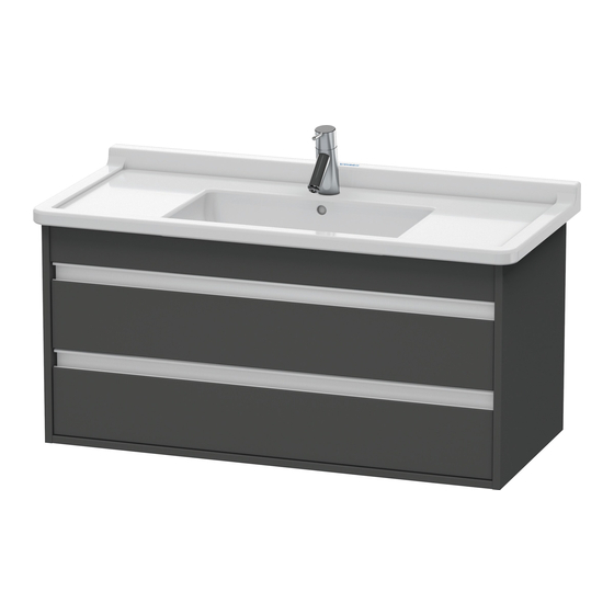 DURAVIT Ketho KT 6641 Montagehandleiding