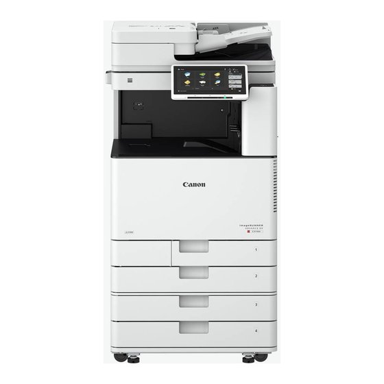 Canon imageRUNNER ADVANCE DX 3700 Series Beknopte Bedieningshandleiding