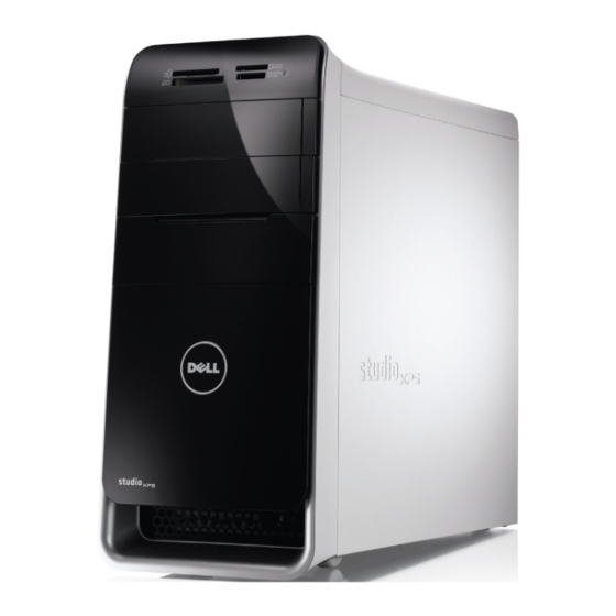 Dell Studio XPS 8100 Onderhoudshandleiding