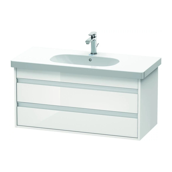 DURAVIT Ketho KT 6648 Montagehandleiding