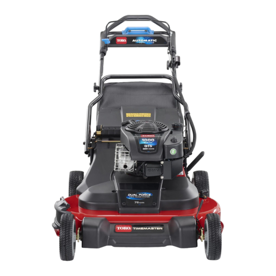 Toro TimeMaster 76cm Gebruikershandleiding