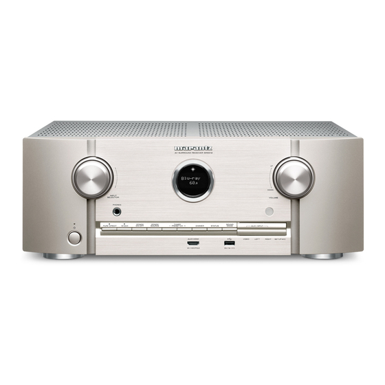 Marantz SR5012 Gebruiksaanwijzing