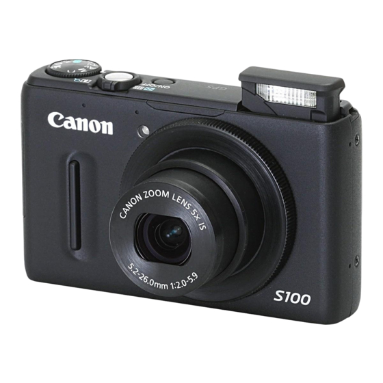 Canon PowerShot S100 Gebruikershandleiding