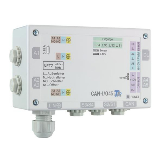 Technische Alternative CAN-I/O 45 Bedieningshandleiding