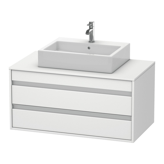 DURAVIT Ketho KT 6655 Montagehandleiding