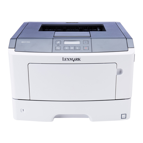 Lexmark MS312 Gebruikershandleiding