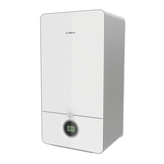 Bosch Thermotechnology Condens 7000iW Series Bedieningshandleiding