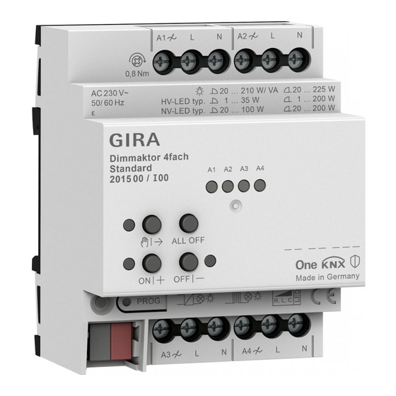 Gira KNX Standard 2015 00 Bedieningsvoorschrift