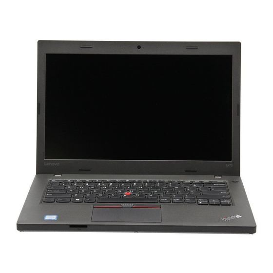 Lenovo ThinkPad L470 Gebruikershandleiding