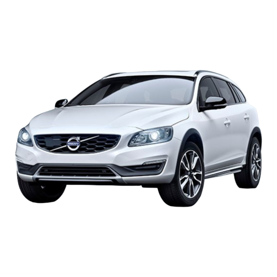 Volvo V60 Cross Country 2015 Gebruikershandleiding