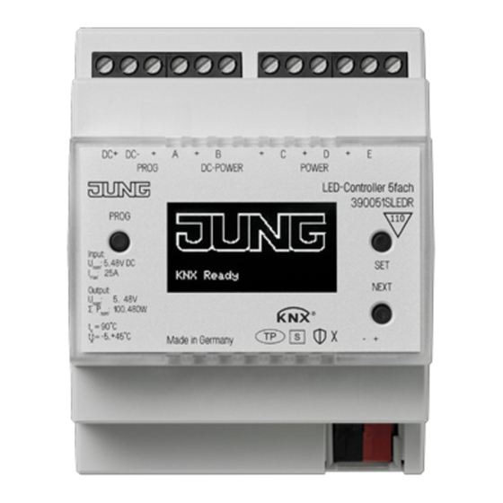 Jung 39005 1S LED R Bedieningshandleiding