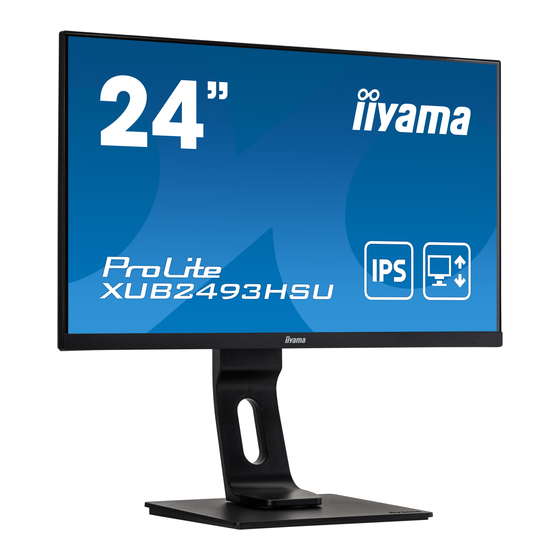 Iiyama ProLite XUB2493HSU Gebruikershandleiding