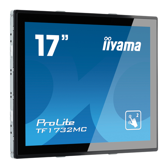 Iiyama ProLite TF1732MC Gebruikershandleiding