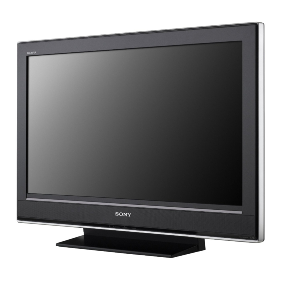 Sony Bravia KDL-37P30 Series Gebruiksaanwijzing