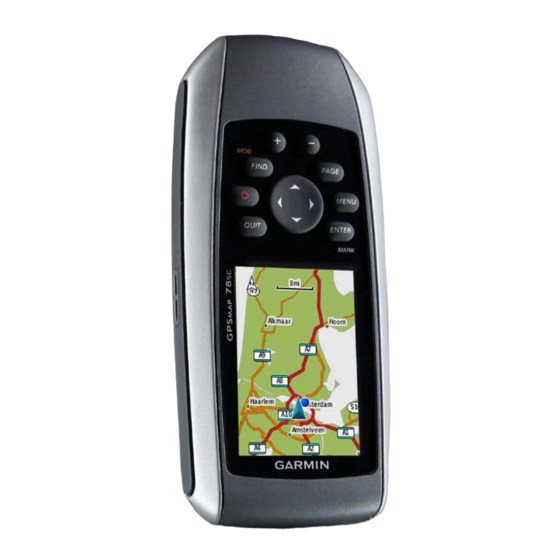 Garmin GPSMAP 78 Series Snelstartgids