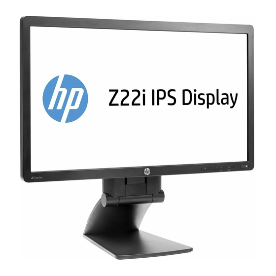 HP Z22i Gebruikershandleiding