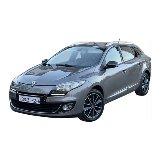 Renault MEGANE 2013 Instructieboekje