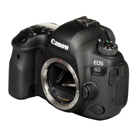 Canon Eos 6D Mark II Instructiehandleiding