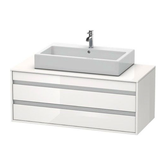 DURAVIT Ketho KT 6656 Montagehandleiding