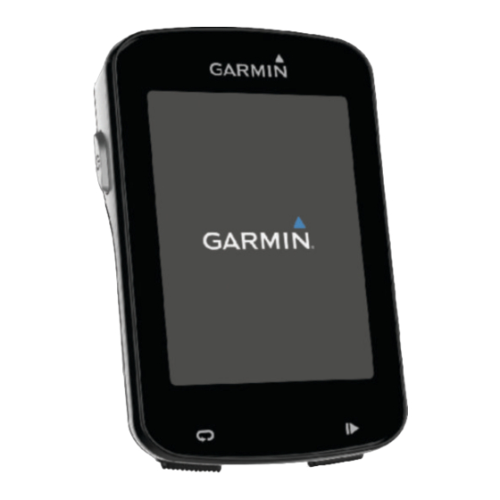 Garmin Edge 820 Gebruikershandleiding