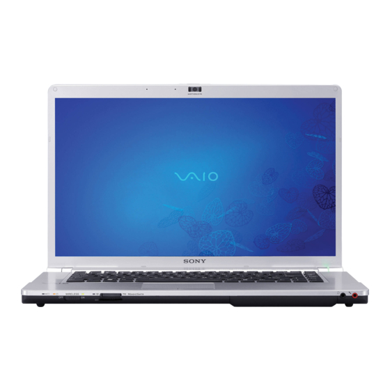 Sony Vaio VGN-FW Series Gebruikershandleiding