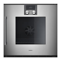 Gaggenau BOP2101 2 Series Gebruikershandleiding