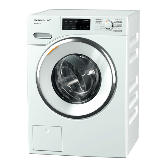 Miele WWI 320 WPS Gebruiksaanwijzing